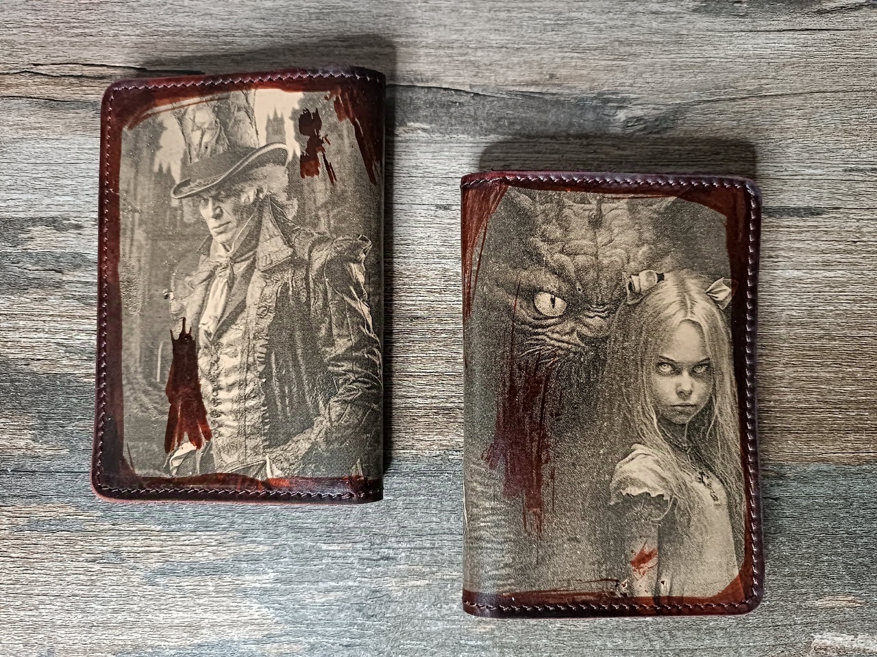 Darkness is coming! - My, Accessories, Leather, Workshop, Cover, Sewing, Gothic, Needlework without process, Leather products